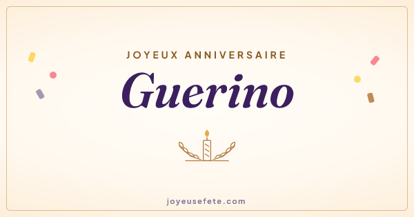 Image « Joyeux anniversaire Guerino » au format large