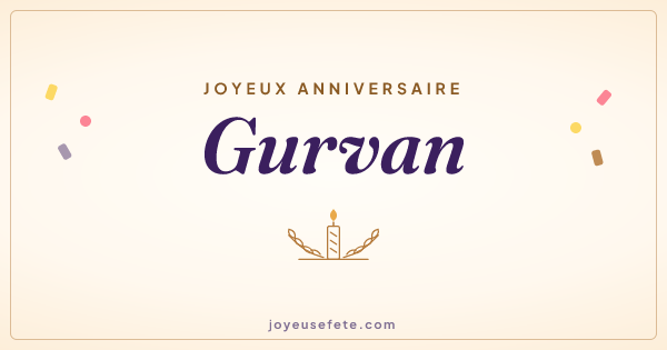 Image « Joyeux anniversaire Gurvan » au format large