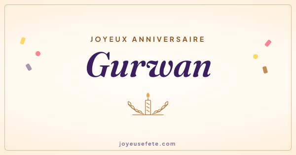 Image « Joyeux anniversaire Gurwan » au format large