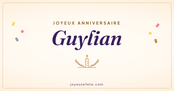 Image « Joyeux anniversaire Guylian » au format large