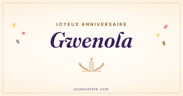 Image « Joyeux anniversaire Gwenola » au format large