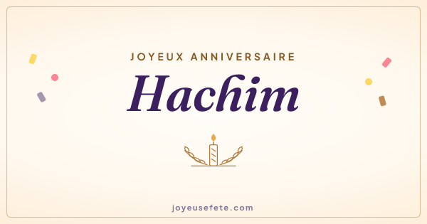 Image « Joyeux anniversaire Hachim » au format large