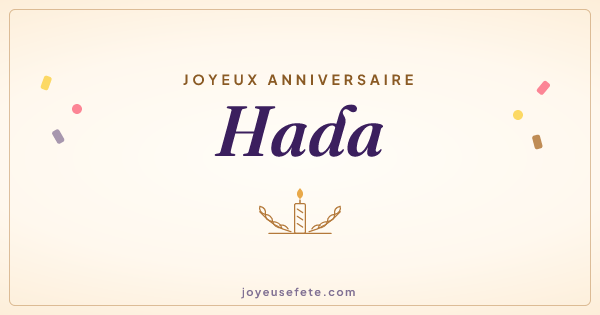 Image « Joyeux anniversaire Hada » au format large