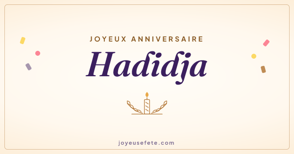 Image « Joyeux anniversaire Hadidja » au format large