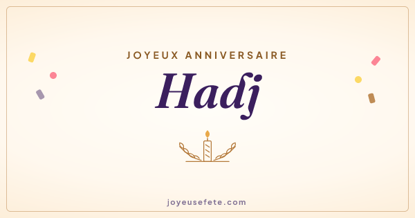 Image « Joyeux anniversaire Hadj » au format large