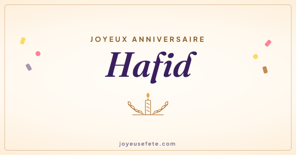 Image « Joyeux anniversaire Hafid » au format large