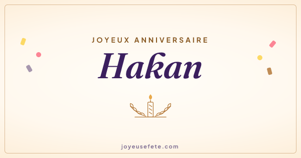 Image « Joyeux anniversaire Hakan » au format large