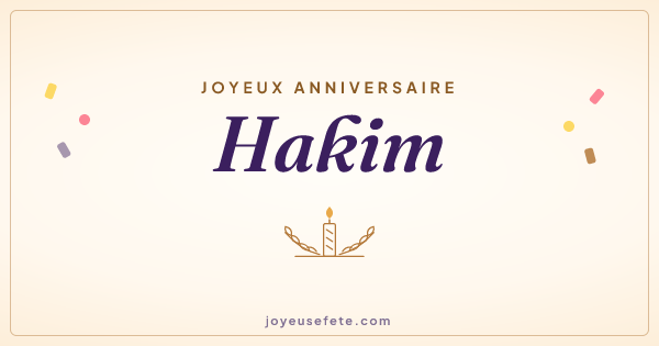 Image « Joyeux anniversaire Hakim » au format large