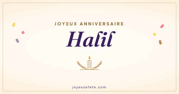 Image « Joyeux anniversaire Halil » au format large
