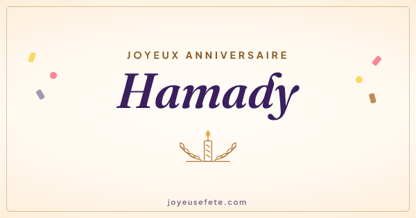 Image « Joyeux anniversaire Hamady » au format large
