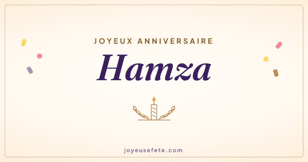 Image « Joyeux anniversaire Hamza » au format large