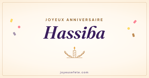Image « Joyeux anniversaire Hassiba » au format large
