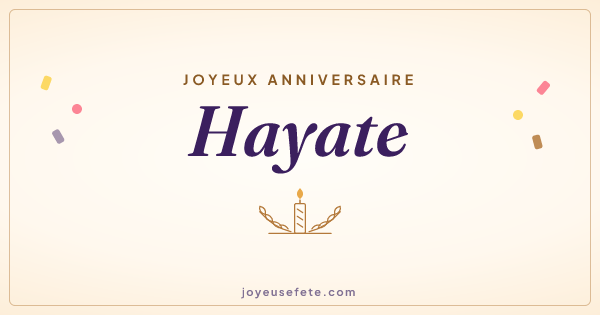 Image « Joyeux anniversaire Hayate » au format large