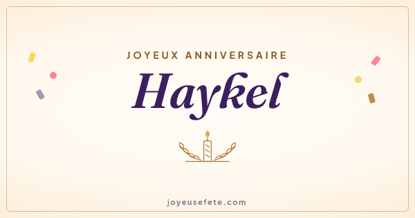 Image « Joyeux anniversaire Haykel » au format large