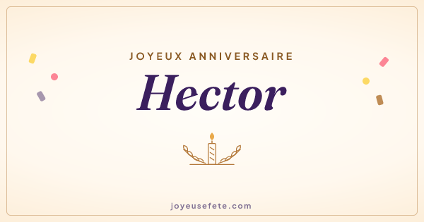 Image « Joyeux anniversaire Hector » au format large