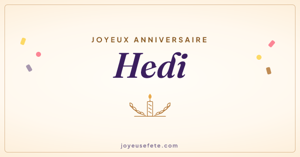 Image « Joyeux anniversaire Hedi » au format large