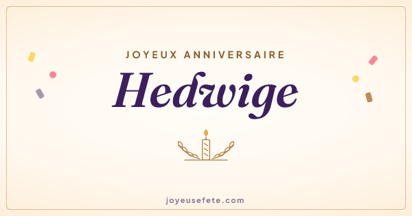 Image « Joyeux anniversaire Hedwige » au format large