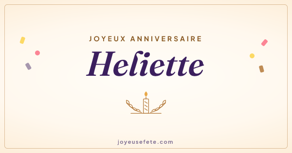 Image « Joyeux anniversaire Heliette » au format large