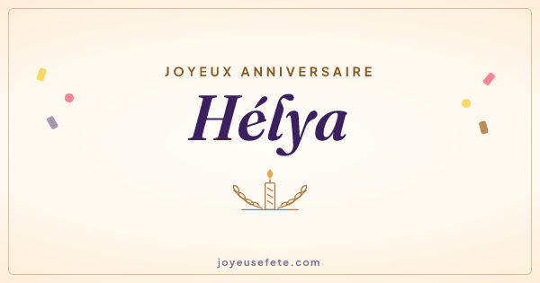 Image « Joyeux anniversaire Hélya » au format large