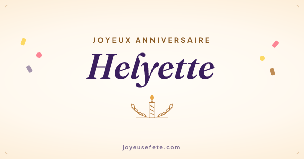 Image « Joyeux anniversaire Helyette » au format large
