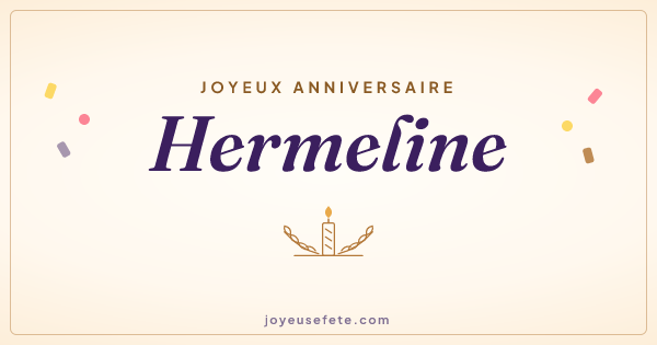 Image « Joyeux anniversaire Hermeline » au format large