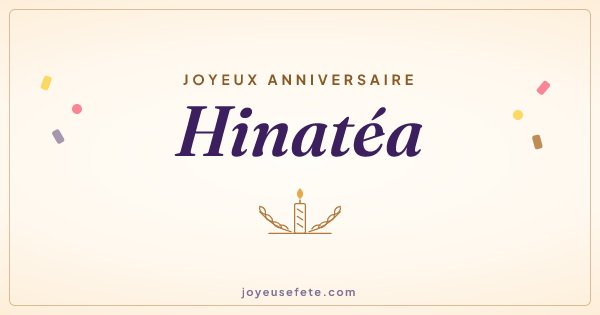 Image « Joyeux anniversaire Hinatéa » au format large
