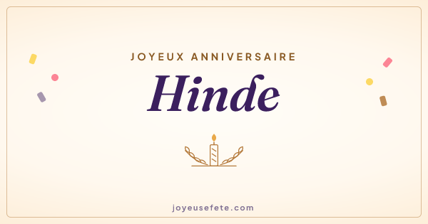 Image « Joyeux anniversaire Hinde » au format large