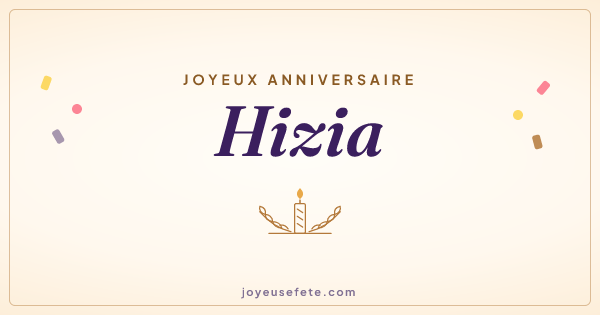 Image « Joyeux anniversaire Hizia » au format large