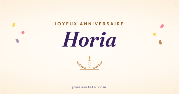 Image « Joyeux anniversaire Horia » au format large