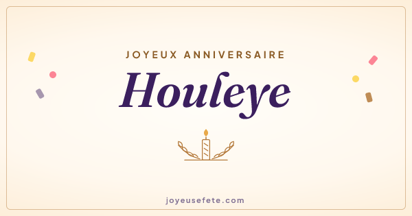 Image « Joyeux anniversaire Houleye » au format large