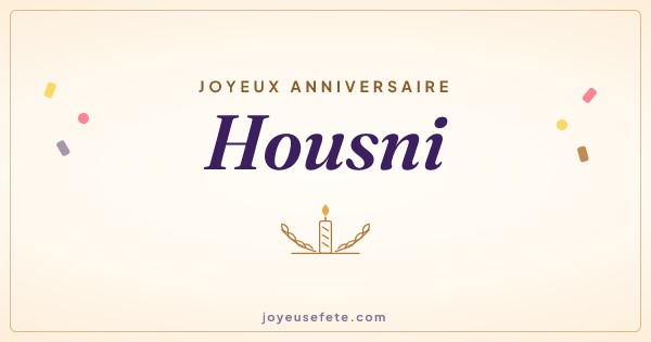 Image « Joyeux anniversaire Housni » au format large