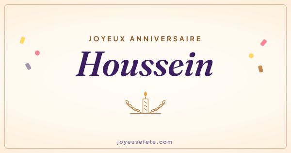 Image « Joyeux anniversaire Houssein » au format large