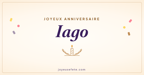 Image « Joyeux anniversaire Iago » au format large