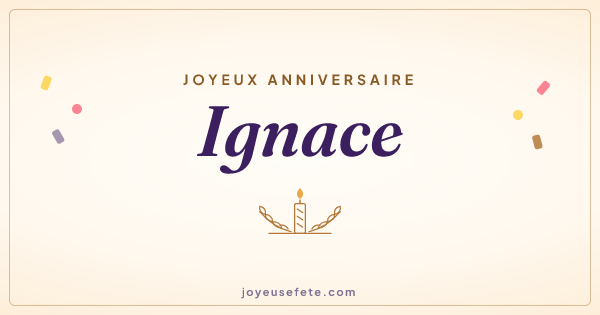 Image « Joyeux anniversaire Ignace » au format large