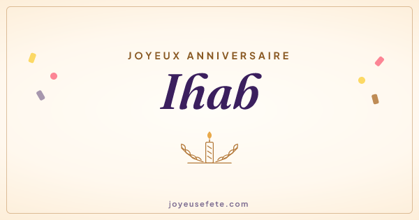 Image « Joyeux anniversaire Ihab » au format large