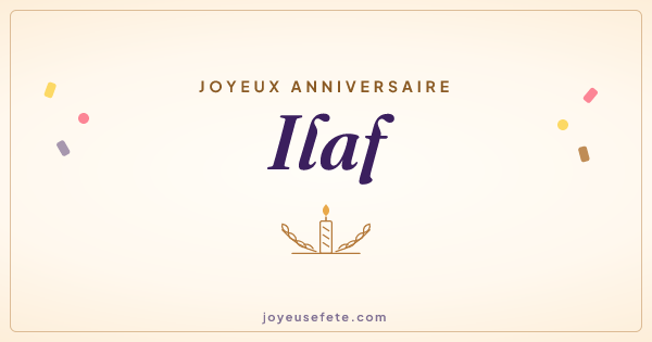 Image « Joyeux anniversaire Ilaf » au format large