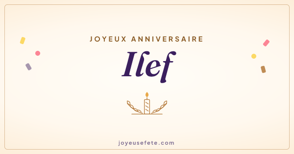 Image « Joyeux anniversaire Ilef » au format large