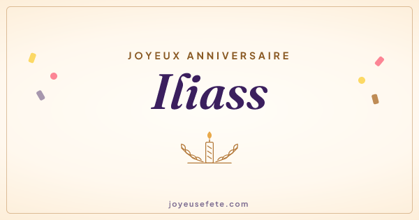 Image « Joyeux anniversaire Iliass » au format large