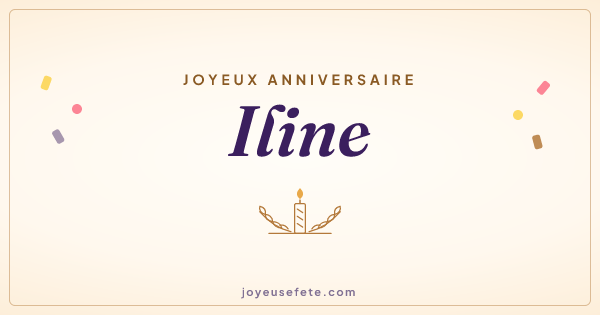 Image « Joyeux anniversaire Iline » au format large