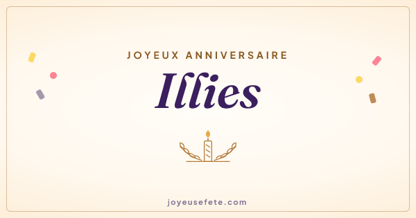 Image « Joyeux anniversaire Illies » au format large