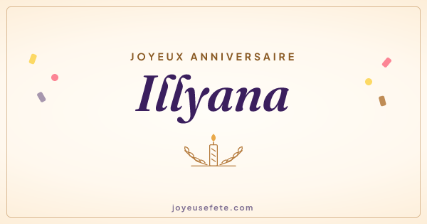 Image « Joyeux anniversaire Illyana » au format large
