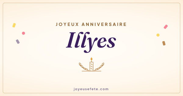 Image « Joyeux anniversaire Illyes » au format large