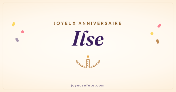 Image « Joyeux anniversaire Ilse » au format large
