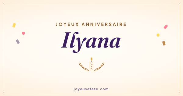 Image « Joyeux anniversaire Ilyana » au format large