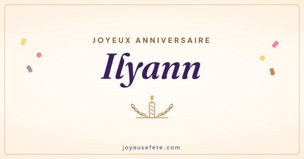 Image « Joyeux anniversaire Ilyann » au format large