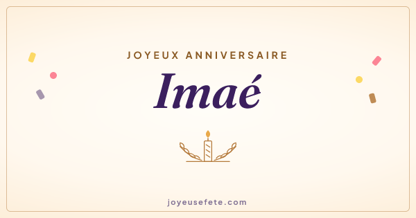 Image « Joyeux anniversaire Imaé » au format large