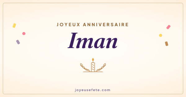 Image « Joyeux anniversaire Iman » au format large