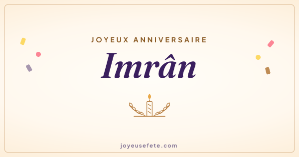 Image « Joyeux anniversaire Imrân » au format large