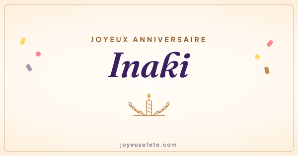 Image « Joyeux anniversaire Inaki » au format large