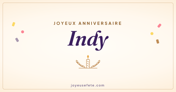 Image « Joyeux anniversaire Indy » au format large